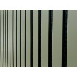 Akustikpanel - Olivengrn m. sort baggrund - 60 x 240 cm