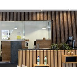 Akustikpanel - Rust/Kobber m. sort baggrund - 60,5 x 244 cm