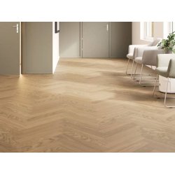 Bjelin Sildeben med kliksystem - Eg Skedvi 2.0 m. klar matlak - Bredde 91 mm