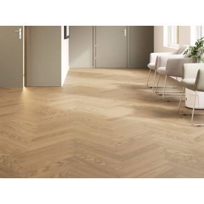 Bjelin Sildeben med kliksystem - Eg Skedvi 2.0 m. klar matlak - Bredde 91 mm