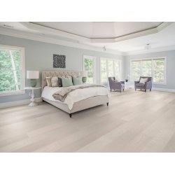 Bjelin Plankegulv - Woodura Ask GULLARP 3.0 XL med Powder White pro matlak - Bredde 206 mm