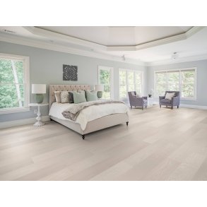 Bjelin Plankegulv - Woodura Ask GULLARP 3.0 XL med Powder White pro matlak - Bredde 206 mm