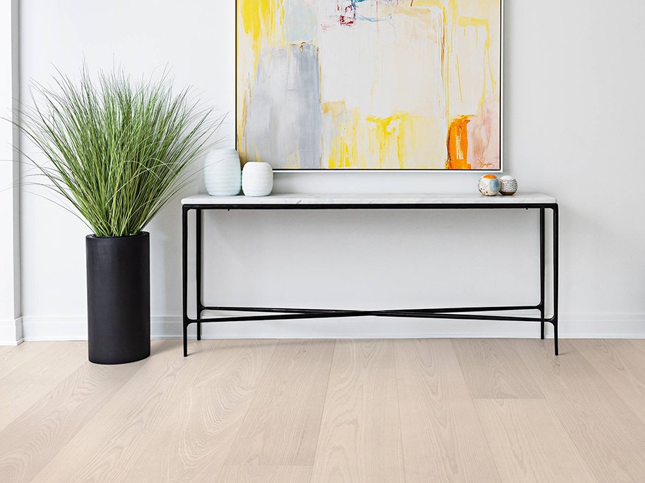 Bjelin Plankegulv - Woodura Ask GULLARP 3.0 XXL med Powder White pro matlak - Bredde 271 mm