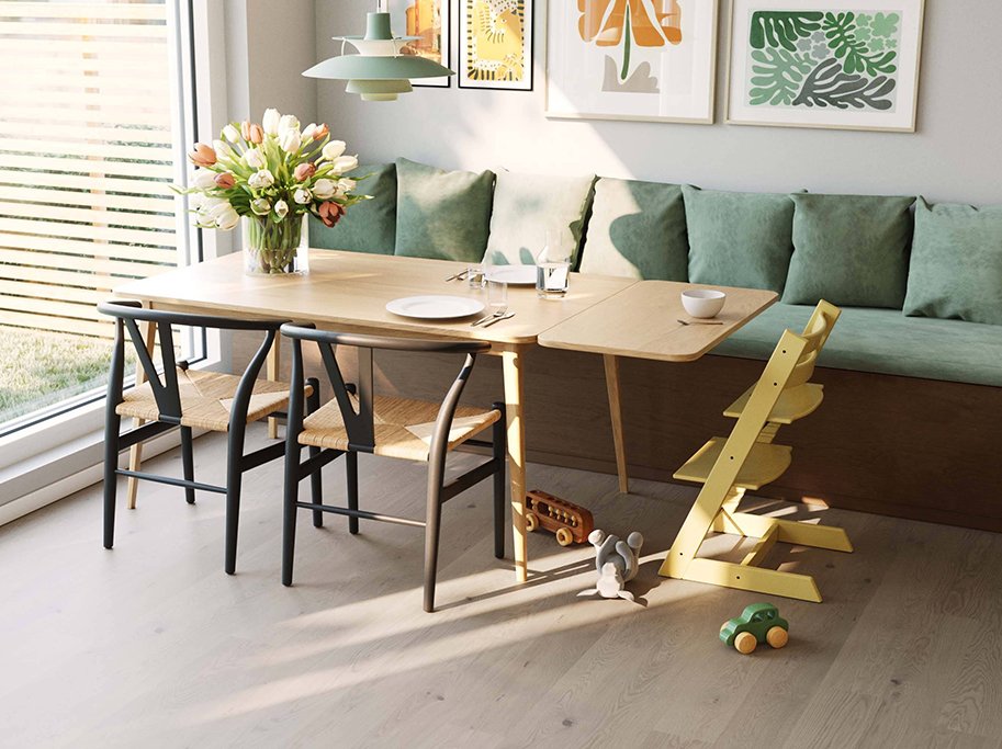 Bjelin Plankegulv - Woodura Eg BOHULT 3.0 M med Earth Grey pro matlak - Bredde 151 mm