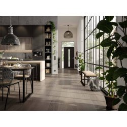 Bjelin Plankegulv - Woodura b�rstet Eg BONNARP 3.0 L med Earth Grey matlak - Bredde 180 mm