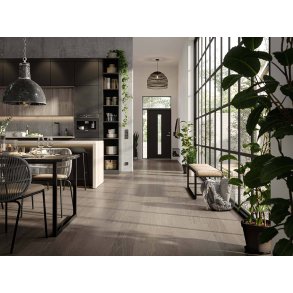 Bjelin Plankegulv - Woodura b�rstet Eg BONNARP 3.0 L med Earth Grey matlak - Bredde 180 mm