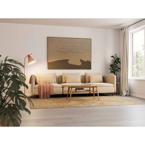 Bjelin Plankegulv - Woodura Eg DALBY 3.0 XL med Powder White pro matlak - Bredde 206 mm