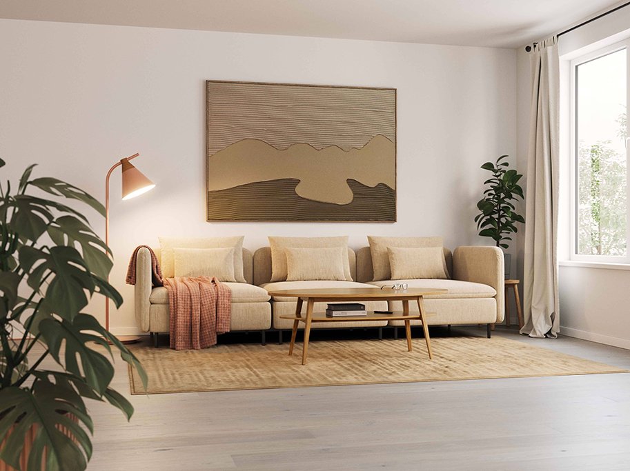 Bjelin Plankegulv - Woodura Eg DALBY 3.0 XL med Powder White pro matlak - Bredde 206 mm