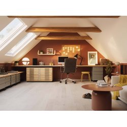 Bjelin Plankegulv - Woodura Eg DALEN 3.0 M med Powder White pro matlak - Bredde 151 mm