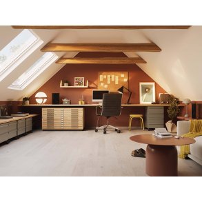 Bjelin Plankegulv - Woodura Eg DALEN 3.0 M med Powder White pro matlak - Bredde 151 mm