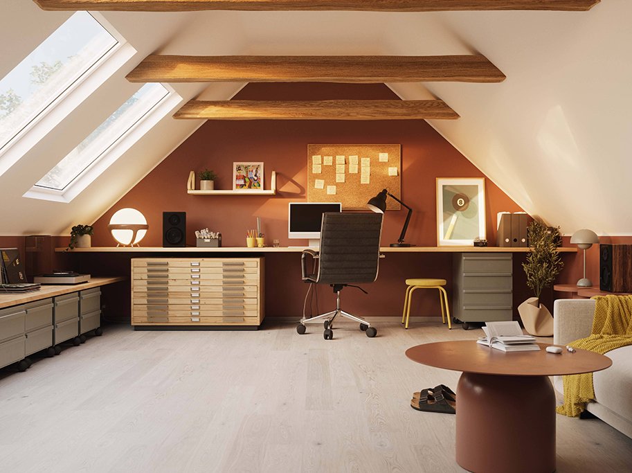 Bjelin Plankegulv - Woodura Eg DALEN 3.0 M med Powder White pro matlak - Bredde 151 mm