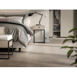 Bjelin Plankegulv - Woodura Eg DALEN 3.0 S med Powder White pro matlak - Bredde 151 mm