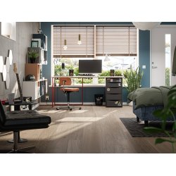 Bjelin Plankegulv - Woodura b�rstet Eg EKEBORG 3.0 XL med Mineral Grey matlak - Bredde 206 mm