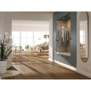 Bjelin Plankegulv - Woodura b�rstet Eg EKERED 3.0 XL med Terra Brown matlak - Bredde 206 mm