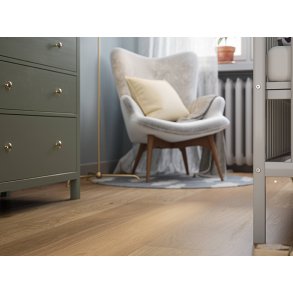 Bjelin Plankegulv - Woodura b�rstet Eg EKET 3.0 XL med klar matlak - Bredde 206 mm