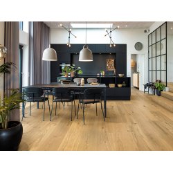 Bjelin Plankegulv - Woodura b�rstet Eg EKET 3.0 XXL med klar matlak - Bredde 271 mm