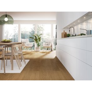 Bjelin Plankegulv - Woodura Eg GANTOFTA 3.0 L med Terra Brown pro matlak - Bredde 180 mm
