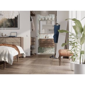 Bjelin Plankegulv - Woodura b�rstet Eg GREVIE 3.0 XL med Earth Grey matlak - Bredde 206 mm