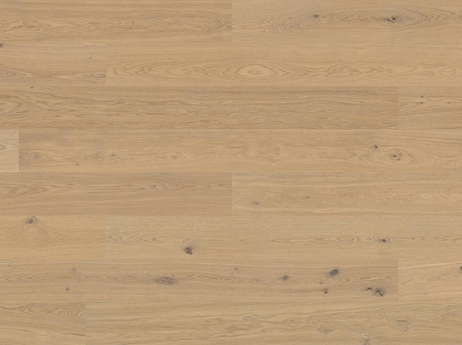 Bjelin Plankegulv - Woodura Eg HASSLARP 3.0 XL med Misty White pro matlak - Bredde 206 mm