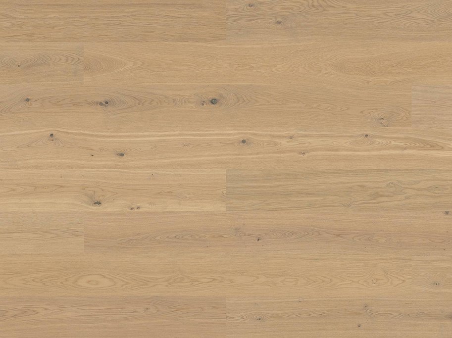 Bjelin Plankegulv - Woodura b�rstet Eg H&Ouml;JA 3.0 L med Misty White matlak - Bredde 180 mm