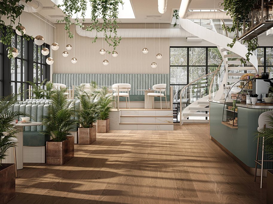 Bjelin Plankegulv - Woodura Eg HYLTA 3.0 XL med Desert pro matlak - Bredde 206 mm