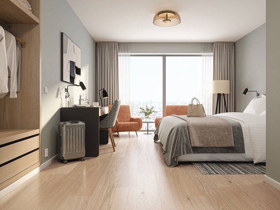 Bjelin Plankegulv - Woodura Eg IMMELN 3.0 XL med Ivory pro matlak - Bredde 206 mm