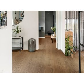 Bjelin Plankegulv - Woodura b�rstet Eg LINDBY 3.0 XXL med Shadow Brown matlak - Bredde 271 mm