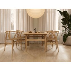 Bjelin Plankegulv - Woodura Eg LOSHULT 3.0 L med Misty White pro matlak - Bredde 180 mm