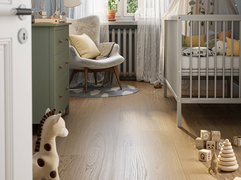 Bjelin Plankegulv - Woodura b�rstet Eg LYA 3.0 XL med klar matlak - Bredde 206 mm