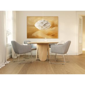 Bjelin Plankegulv - Woodura Eg NORRLIA 3.0 XL med klar pro matlak - Bredde 206 mm