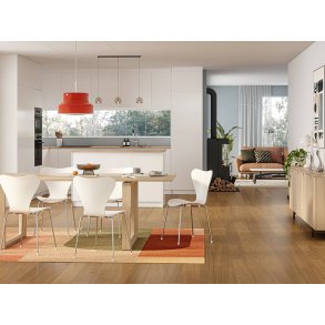 Bjelin Plankegulv - Woodura Eg SKOGEN 3.0 M med klar pro matlak - Bredde 151 mm