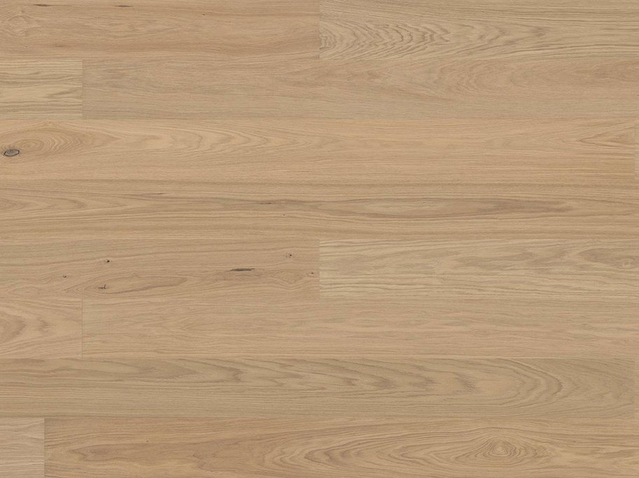 Bjelin Plankegulv - Woodura Eg STENINGE 3.0 M med Misty White pro matlak - Bredde 151 mm