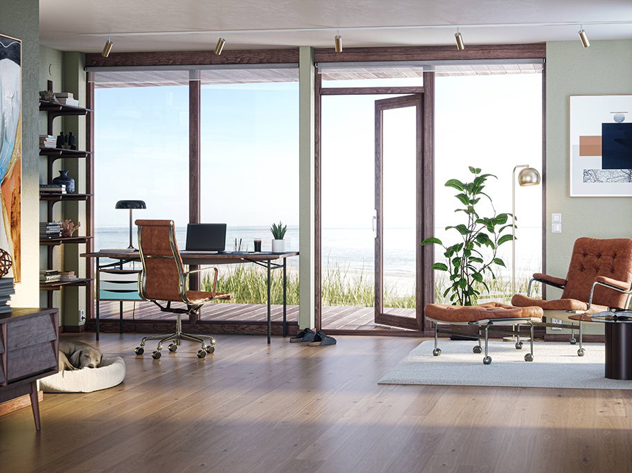 Bjelin Plankegulv - Woodura Eg STENINGE 3.0 S med Misty White pro matlak - Bredde 151 mm