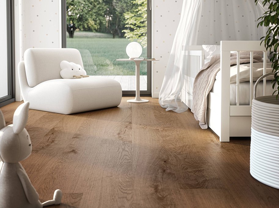 Bjelin Plankegulv - Woodura Eg TOLLARP 3.0 XL med Shadow Brown pro matlak - Bredde 206 mm