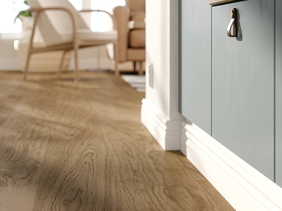 Bjelin Plankegulv - Woodura b�rstet Eg TULLSTORP 3.0 XL med Terra Brown matlak - Bredde 206 mm