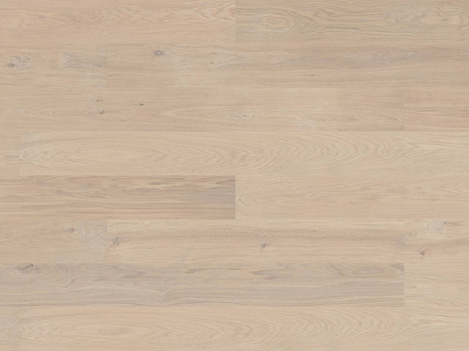 Bjelin Plankegulv - Woodura b�rstet Eg VIARP 3.0 XL med Powder White matlak - Bredde 206 mm