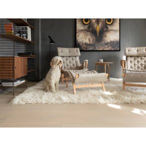 Bjelin Plankegulv - Woodura Eg VISTORP 3.0 XXL med Powder White pro matlak - Bredde 271 mm