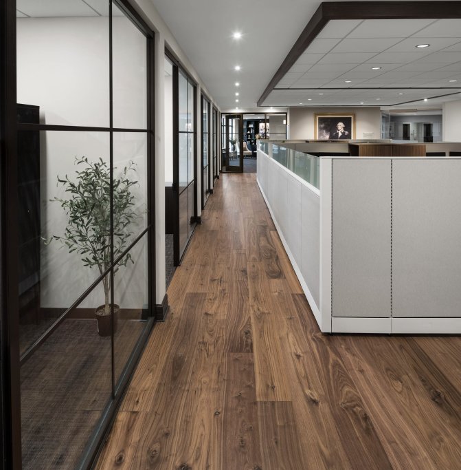 Bjelin Plankegulv - Woodura Valn�d HUMLARP 3.0 XL med klar pro matlak - Bredde 206 mm