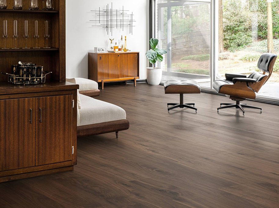 Bjelin Plankegulv - Woodura Valn�d VALLBY 3.0 XL med Terra Brown pro matlak - Bredde 206 mm