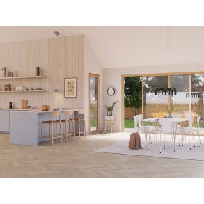 Bjelin Woodura Sildeben - Boden 3.0 Modern med Powder White pro matlak - Bredde 91 mm