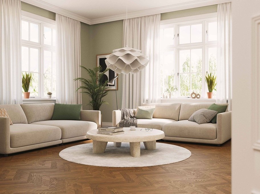 Bjelin Woodura Sildeben - Sandviken 3.0 Classic med Terra Brown pro mattlakk - Bredde 68 mm