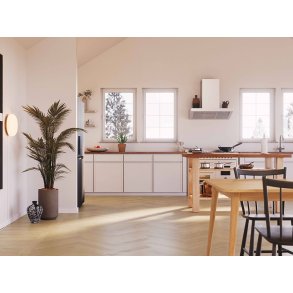 Bjelin Woodura Sildeben - Sigtuna 3.0 Modern med Misty White pro matlak - Bredde 91 mm