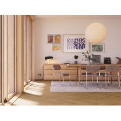 Bjelin Woodura Sildeben - Stockholm 3.0 Modern med Natural pro matlak - Bredde 91 mm