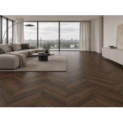 Chevron - Borstad R�kt Ek Design med klar olja - Bredd 90 mm
