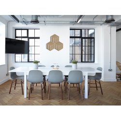 Designpanel - Obehandlad Ek m. svart bakgrund - Romb