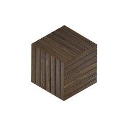 Designpanel - Obehandlad Rkt Ek m. svart bakgrund - Romb