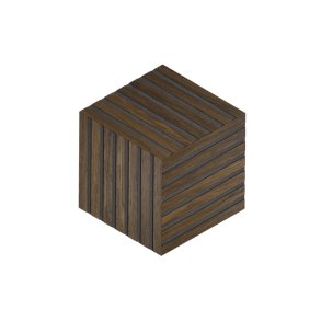 Design panel - Ubehandlet Rget Eg m. sort baggrund - Rhombe