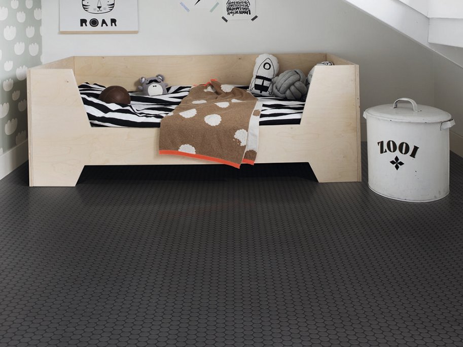 Vinyl - Svart cirkelm�nster