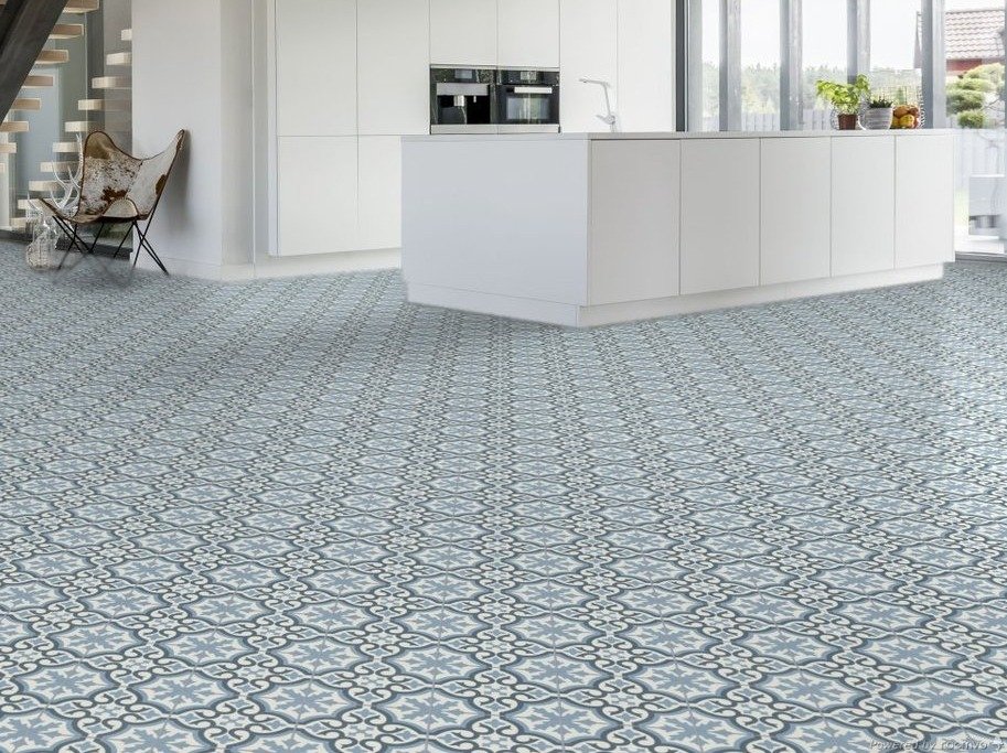 Vinyl - Specielt mnster i gr og bl 