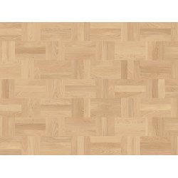 Fletparket - B�rstet Eg Nordic Egeskov med hvid matlak - Bredde 207 mm